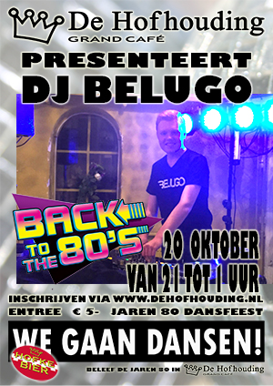 Poster - Jaren 80 disco avond